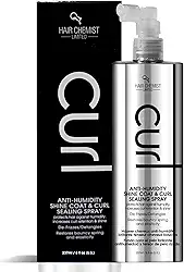 Hair Chemist CURL Spray anti-umidade para brilho e selagem de cachos 227 g.
