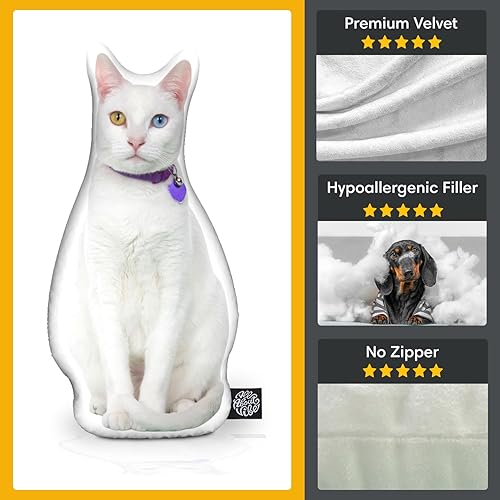 Miniatura 3 de Almohada personalizada de gato 3D, almohada de gato favorita diseñada en 3D, almohada personalizada para gatos, animales de peluche de gatos,