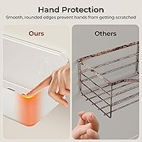 Vista 4 de Orimade Shower Caddy 3-Pack, No-Drill Adhesive Shelves for Bathroom, Rustproof ABS Storage Organizer Set, Clear