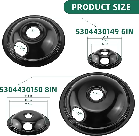 Electric Stove Burner Drip Pans and Electric Stove Burner by MIFLUS