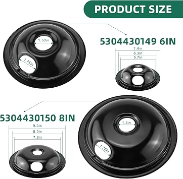 Electric Stove Burner Drip Pans and Electric Stove Burner by MIFLUS