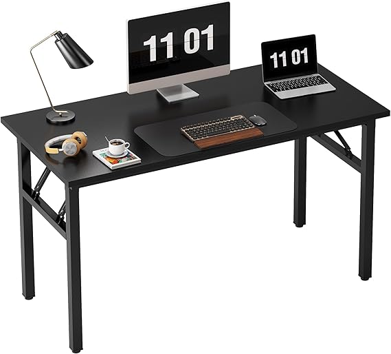 Amazon.com: Need Computer Desk Office Desk 47 inches Folding Table with ...