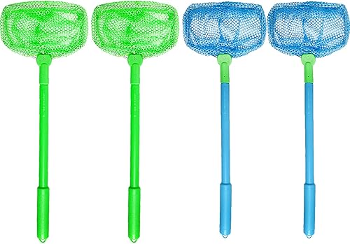 Red de pesca, paquete de 3 redes para atrapar insectos, cangrejo, juguetes de playa, cebo flotante, mariposas, redes coloridas para niños al aire