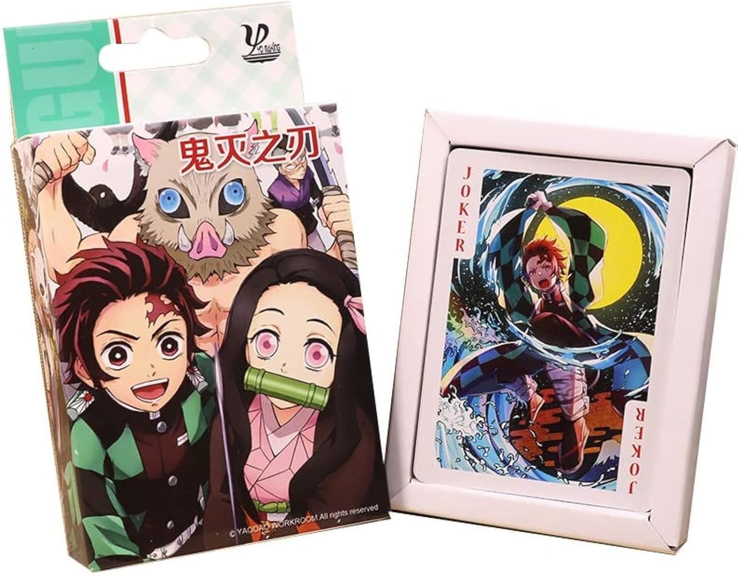 Blue Aura Demon Slayer Playing Cards for Anime Fans Otaku's Demon Slayer Photo Cards Collectible Gaming Poker Cards (Demon Slayer Cards)