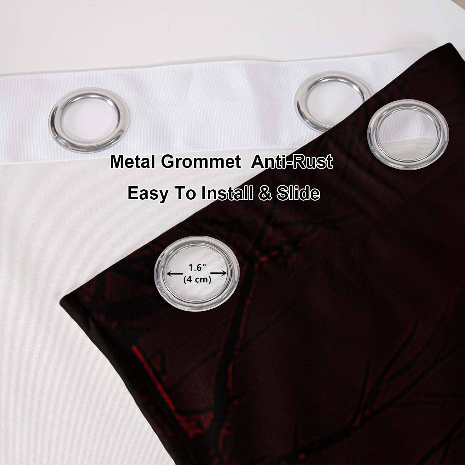 AILONEN Black Panther Window Curtain,Evening Moon Flame Leopard Curtain for Kids Men,Wildlife Animal Window Drapes for Room Living Room Decor,42" W x 84" H 2 Panels Set