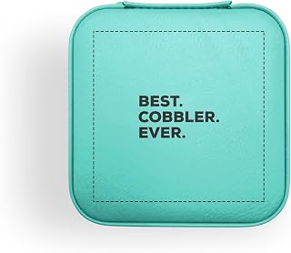 Generic SpreadPassion Travel Jewelry Case, Cobbler Travel Jewelry Case, Jewelry Travel Organizer for Women, Gift for Unicorn Lady, Case for Ring, Pendant, Earring, Necklace, Bracelet (Teal Blue)