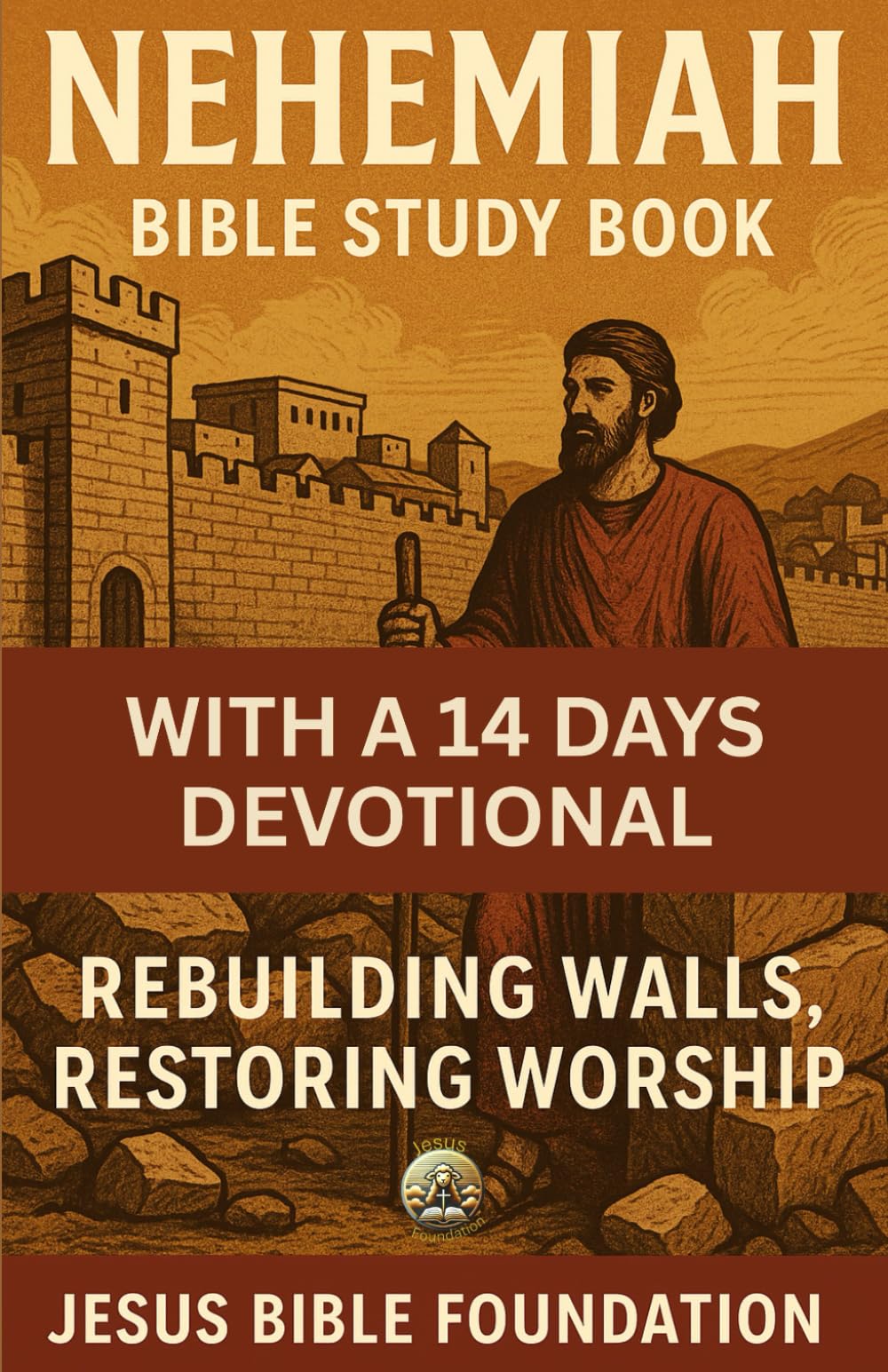 Nehemiah Bible Study Book With A 14 Days Devotional: Rebuilding Walls, Restoring Worship