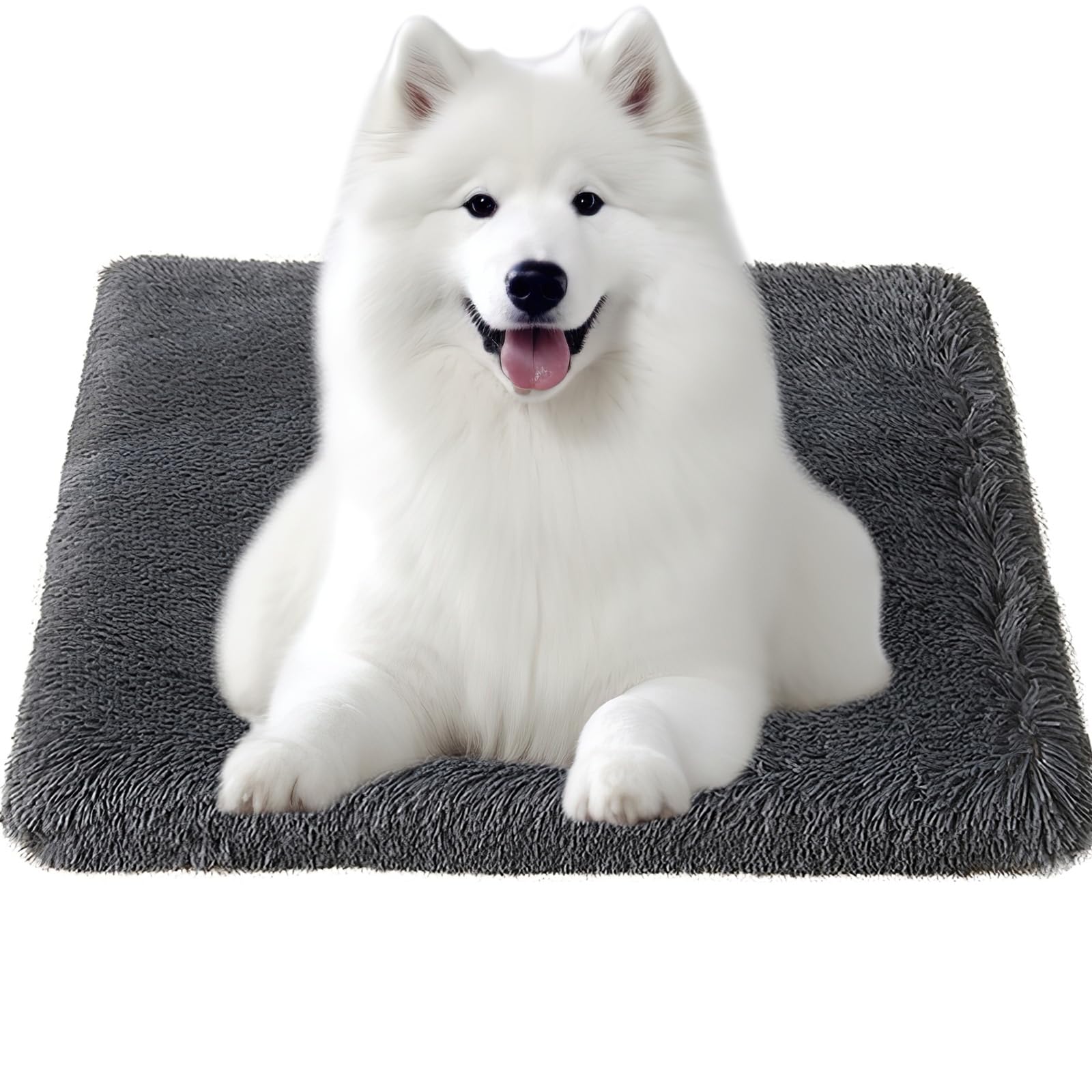 Large Dog Bed, 120 x 80 x 8 cm, Washable Dog Mattress, Large Dog Cushion, Non-Slip Bottom, Soft Dog Cushion, Dark Grey