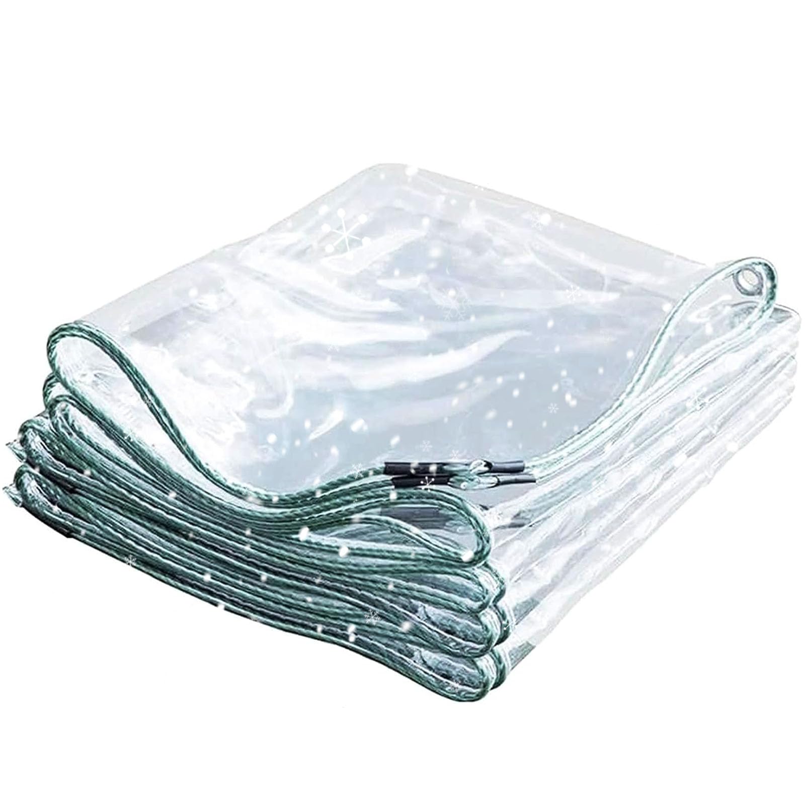 Toldo transparente 108 x 202 cm duradero que evita desgarros por viento