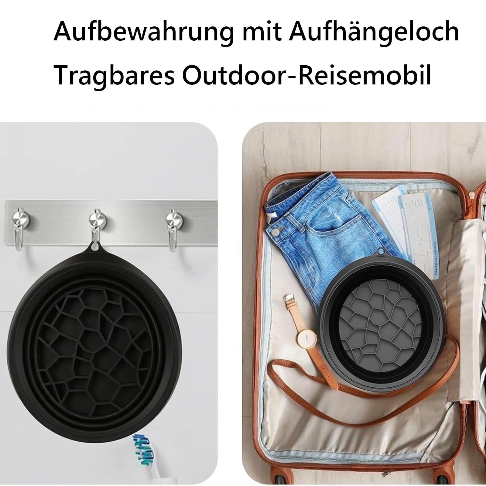 Eisbad Mit Kühlung, Eisbaden, Eisbad, Schüssel Faltbar, Face Ice Bath Bowl, Ice Facial Folding Washbasin, Portable Face Ice Bath Water Chiller for Reduce Puffiness, Für Die Tägliche Pflege