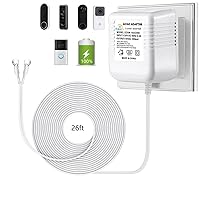 Vista 11 de Timbre de video negro, transformador de potencia especial, adaptador de corriente para timbre de puerta de 18V500MA, compatible con Ring, Nest