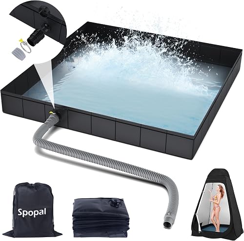 Spopal Pliable Base de Douche,[Pliable-104x104x13cm] Bac …