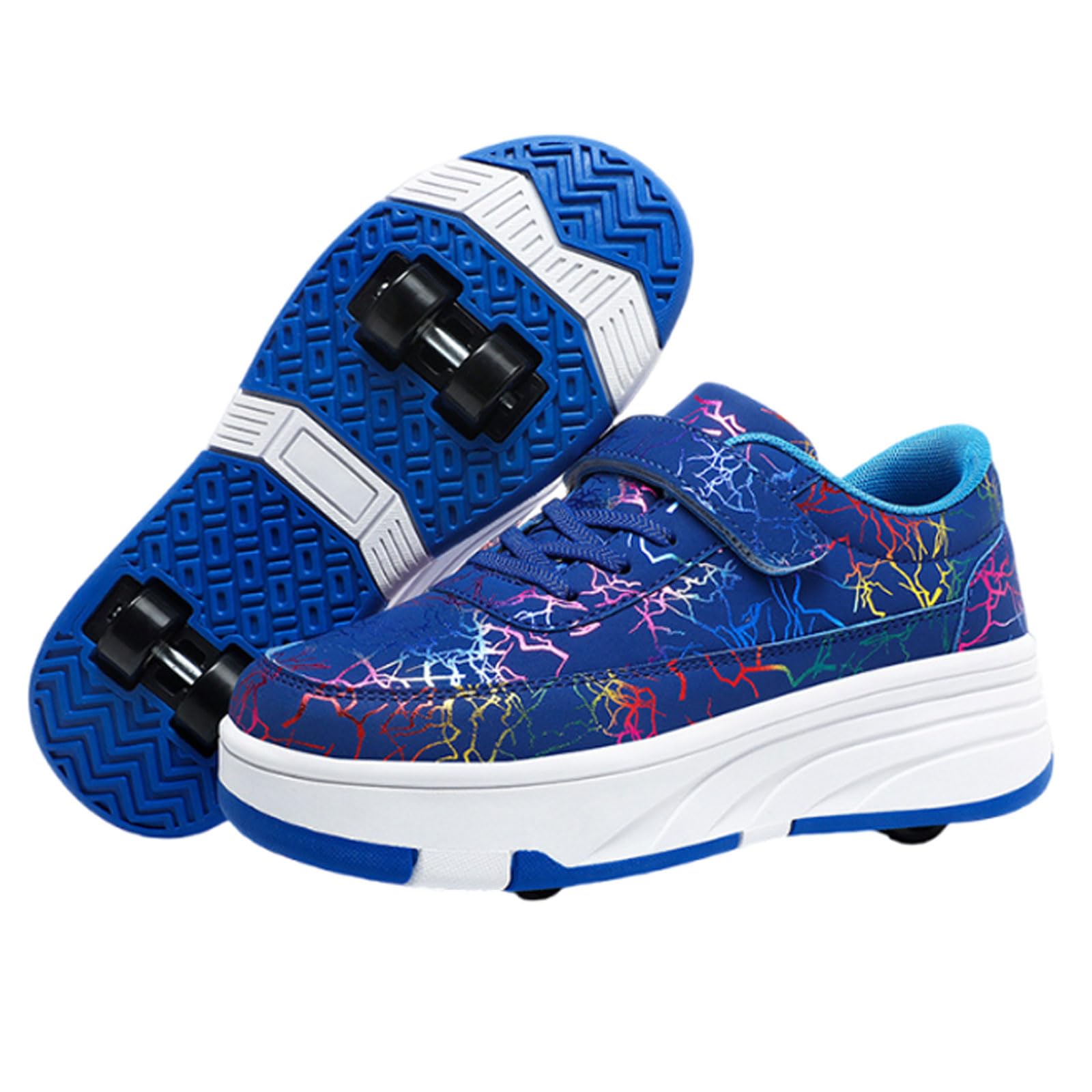 Zapatos con Ruedas para Niños y Niñas,2 en 1 Zapatillas con Ruedas,Zapatillas Deportivas al Aire Libre con 4 Ruedas Retráctil,Multiusos,Comodidad,para Regalos de cumpleaños y Navidad