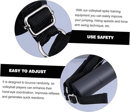 Miniatura 4 de BESPORTBLE 2 Pcs Volleyball Straps Soccer Training Equipment Rebounder Volleyball Rebounder Soccer Training Aid
