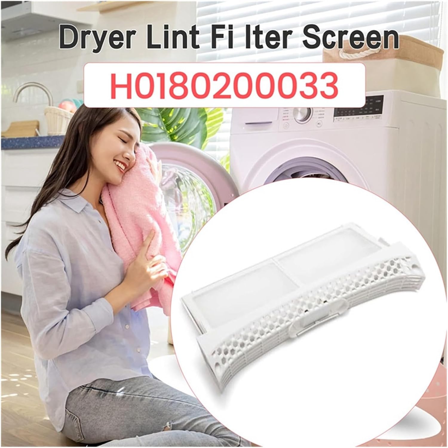 Compatible With Fisher Paykel Dryer H0180200033 Replacement Lint Filter Enhanced Filtration Efficiency