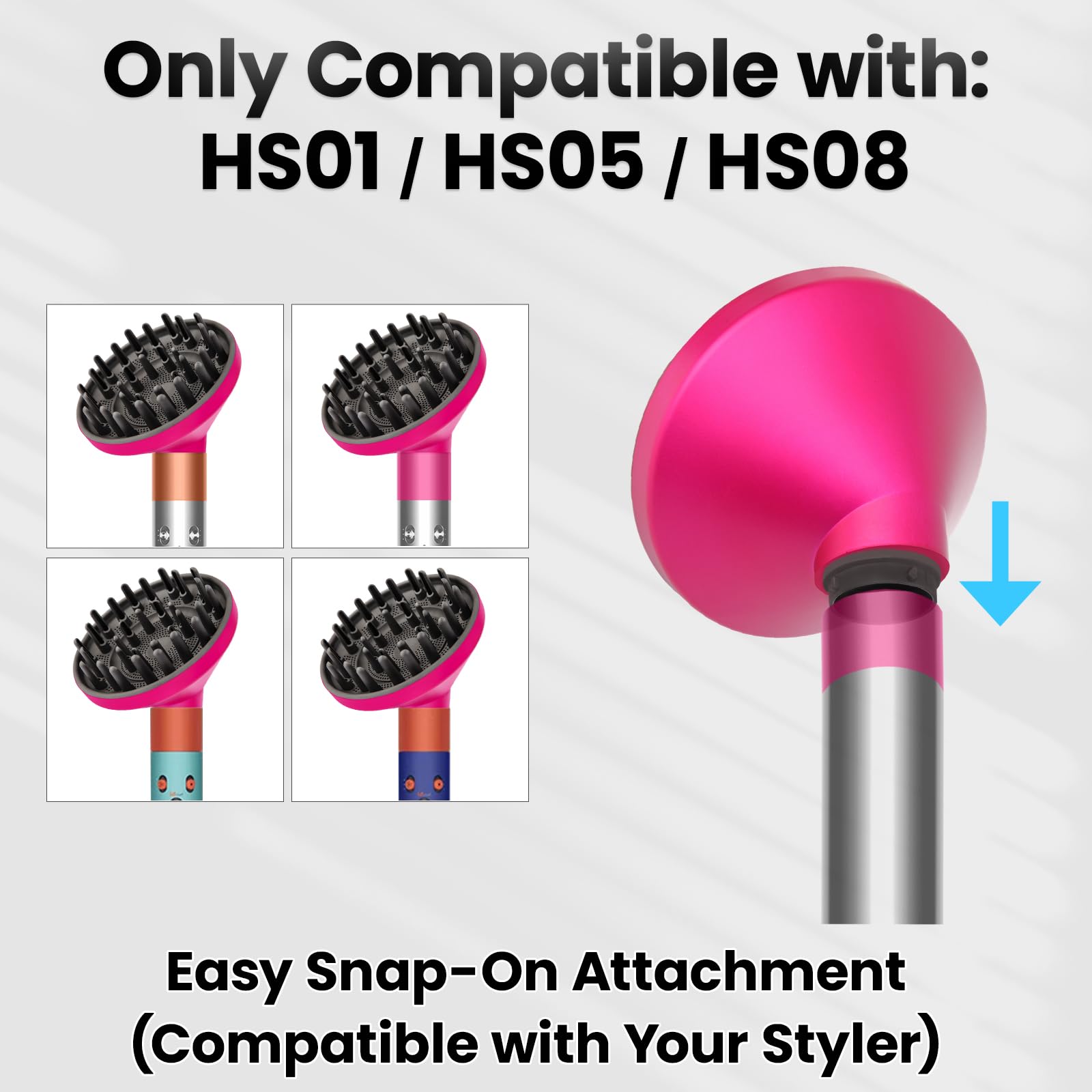 Large Curl Diffuser Attachment for Dyson Airwrap HS01 HS05 HS08