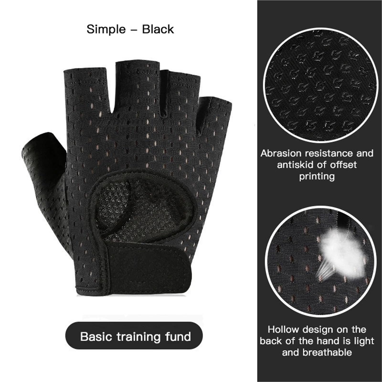 Guanti Da Fitness Guanti da allenamento sportivi con mezze dita Guanti da fitness traspiranti antiscivolo Guanti da ciclismo all'aperto Equipaggiamento protettivo for sport indoor Per Fitness(Pink,X-L