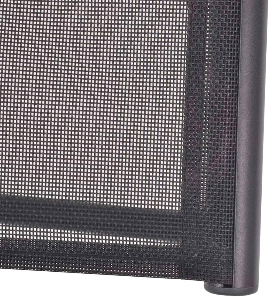 Reclining Deck Chair Aluminum and Textilene Blackoutdoor Lounge Chairs Tanning Chair Patio Chairs Recliner chairSuitable for Gardens, courtyards