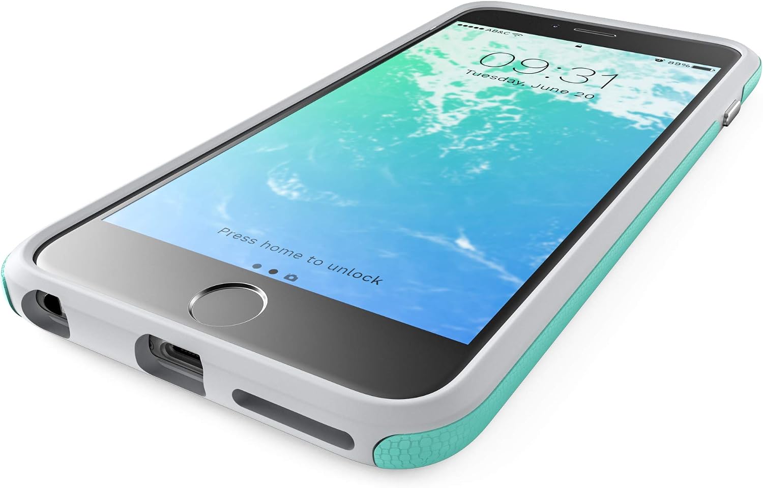 Crave iPhone 6S Plus Case, Dual Guard Protection Series Case for iPhone 6 6s Plus (5.5 Inch) - Mint