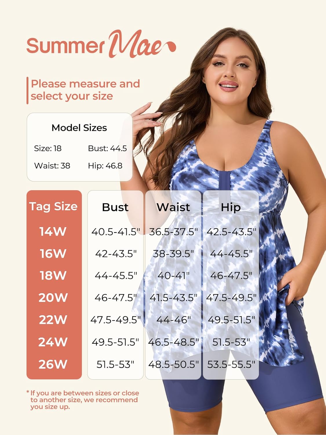 Summer Mae Plus Size Swimsuit Tankini for Women Two Piece Bathing Suit Flowy 2025 Rash Guard Swimwear with Capris Shorts - Image 6