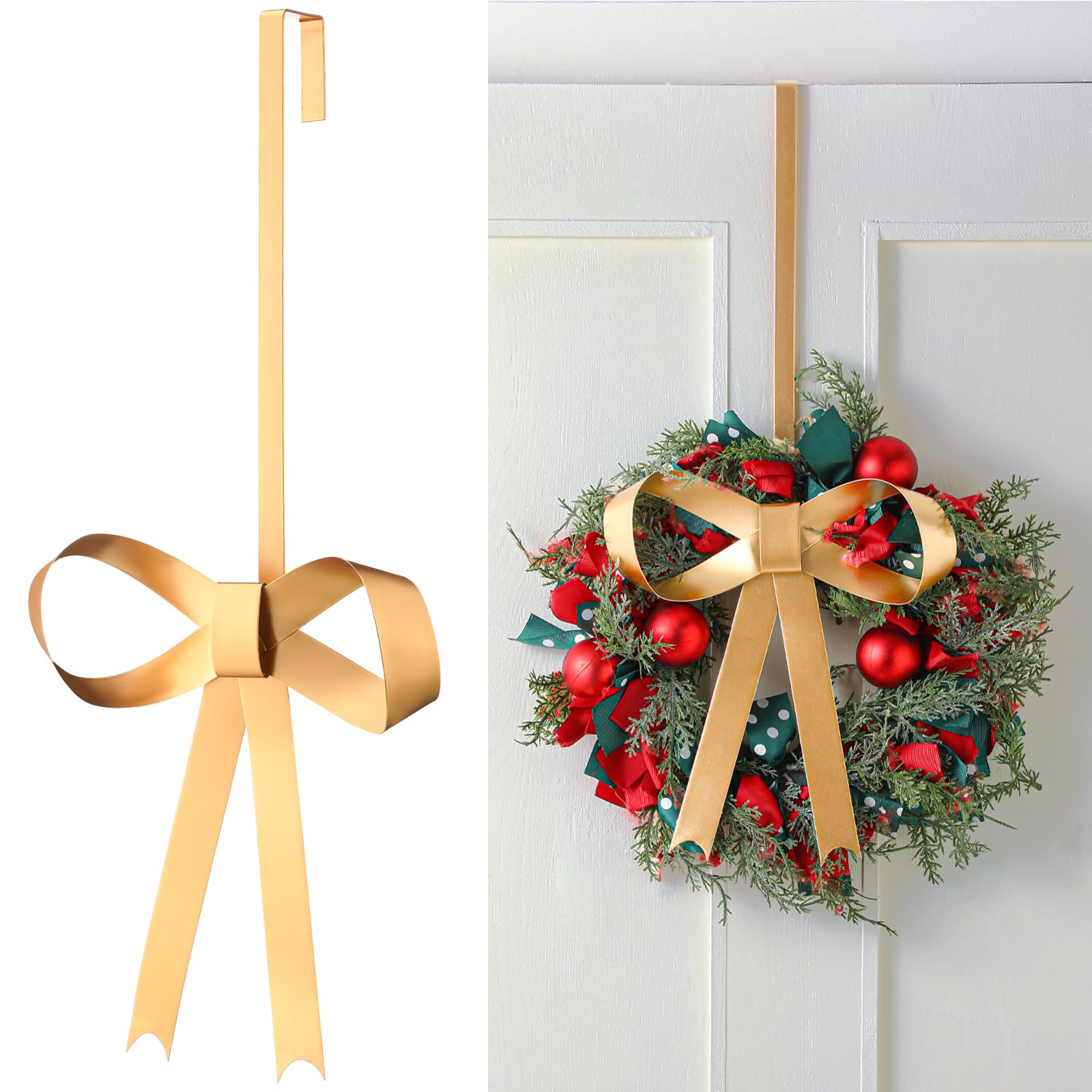 Crochet de couronne réglable Blulu en métal suspend sans percer sur porte de 57 cm