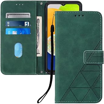 Faux Leather Wallet Case for Poco X6 Pro, YBS Green | Card Slots Storage, Magnetic Closure, Hands-Free Kickstand, RFID Blocking, Precise Cutouts