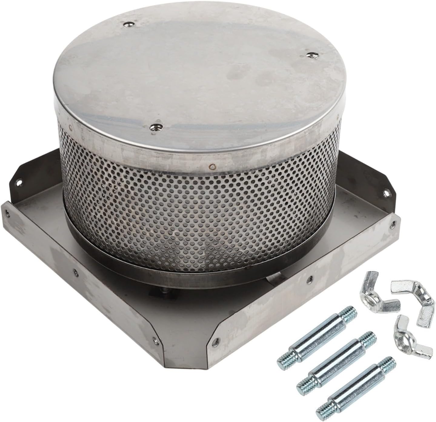 Patio Heater Burning Net Emitter Screen and Base Replacement for 4-Sided Pyramid Patio Heaters(10cm)