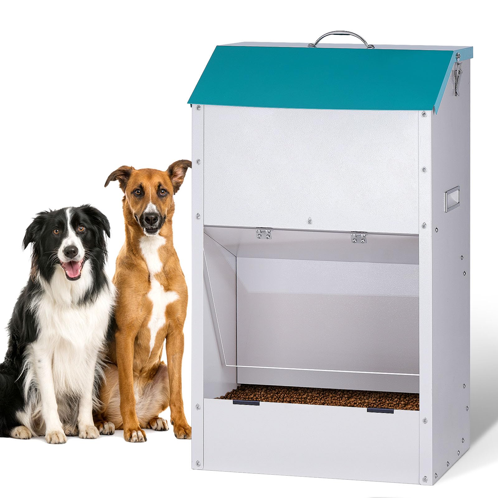 Pet Supplies : ZHEQOGZH Automatic Gravity Dog Feeder Large