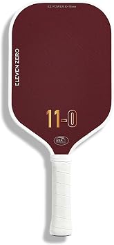EZ Power K-16mm Thermoformed Pro Pickleball Paddle | Red Aramid & Raw Carbon Fiber Weave | T700 High-Friction Surface for Control & Spin | Pickle Ball Paddle | Pickleball Rackets