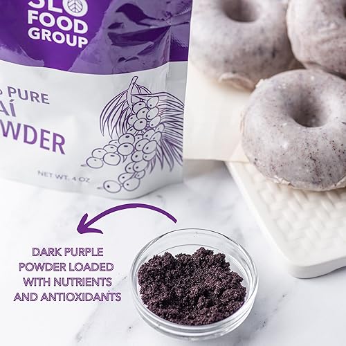 Miniatura 6 de Slofoodgroup Polvo de Açaí liofilizado - Polvo puro de Acai de Brasil (.5 Lb8 oz Açaí)