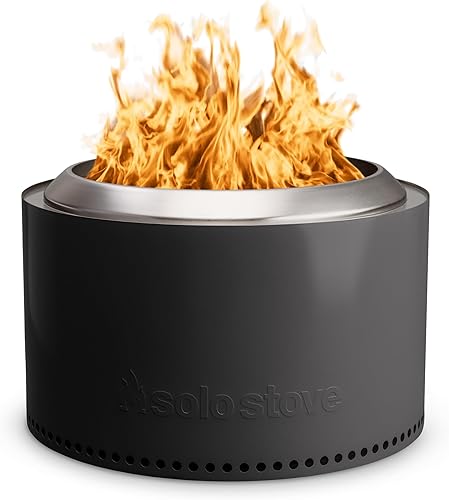 Miniatura 14 de Solo Stove Yukon - Paquete exclusivo de Amazon, hoguera sin humo con soporte, tapa y refugio, hoguera de acero inoxidable para quemar leña con