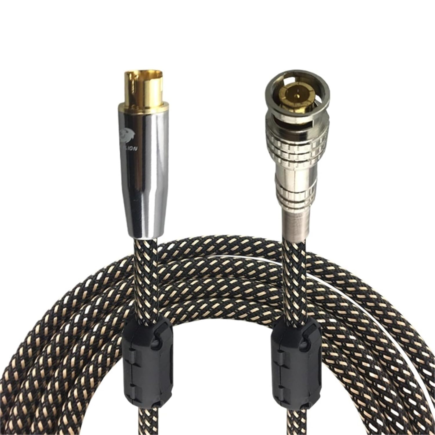 4 Pin S-Video to BNC Male Female 75-5 Monitor Video Signal Interconnect Cable Q9 Video Security Line OFC(S to BNC Male,0.75m)