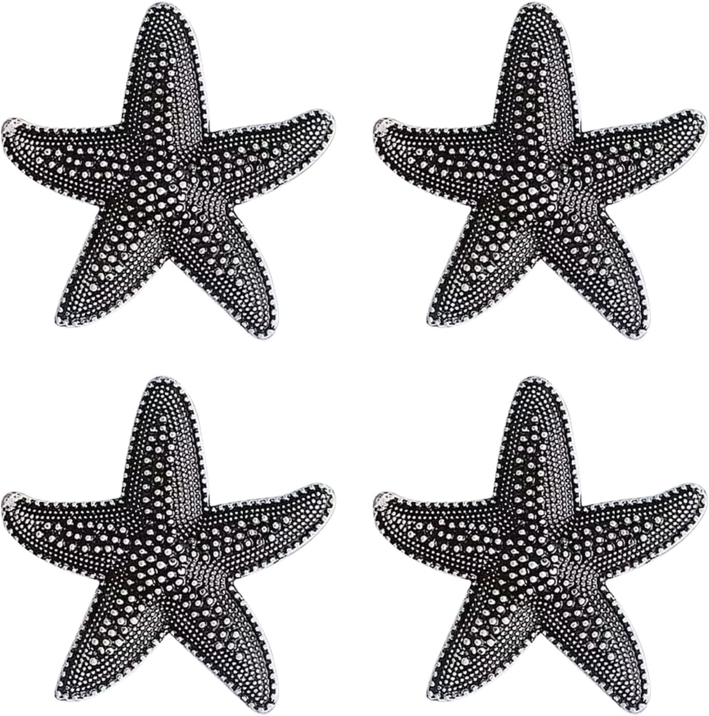 4PCS Ocean Cabinet Knobs,Beach Theme Drawer Pulls for Home Bedroom with Screws