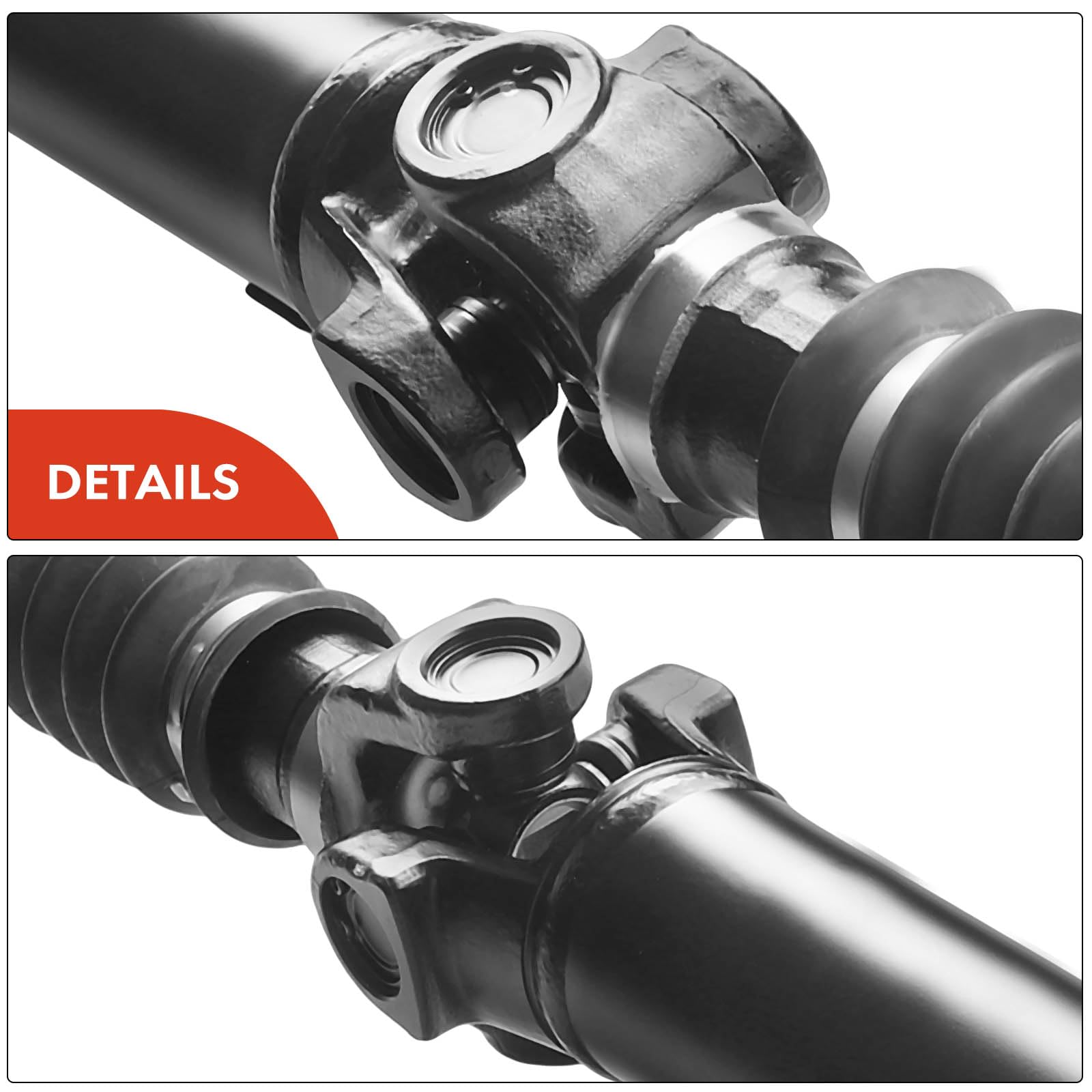 A-Premium Rear Complete Drive Shaft Prop Shaft Driveshaft Assembly Compatible with Jeep Wrangler 1997 1998 1999 2000 2001 2002, 4WD, Replace# 52098783AC