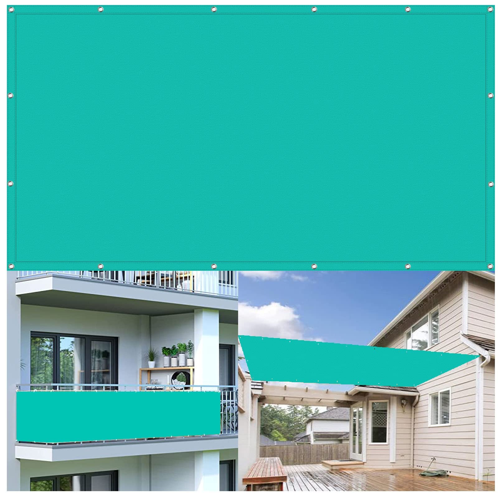 Toile ombrage rectangulaire résistant à l'eau pour abriter les terrasses