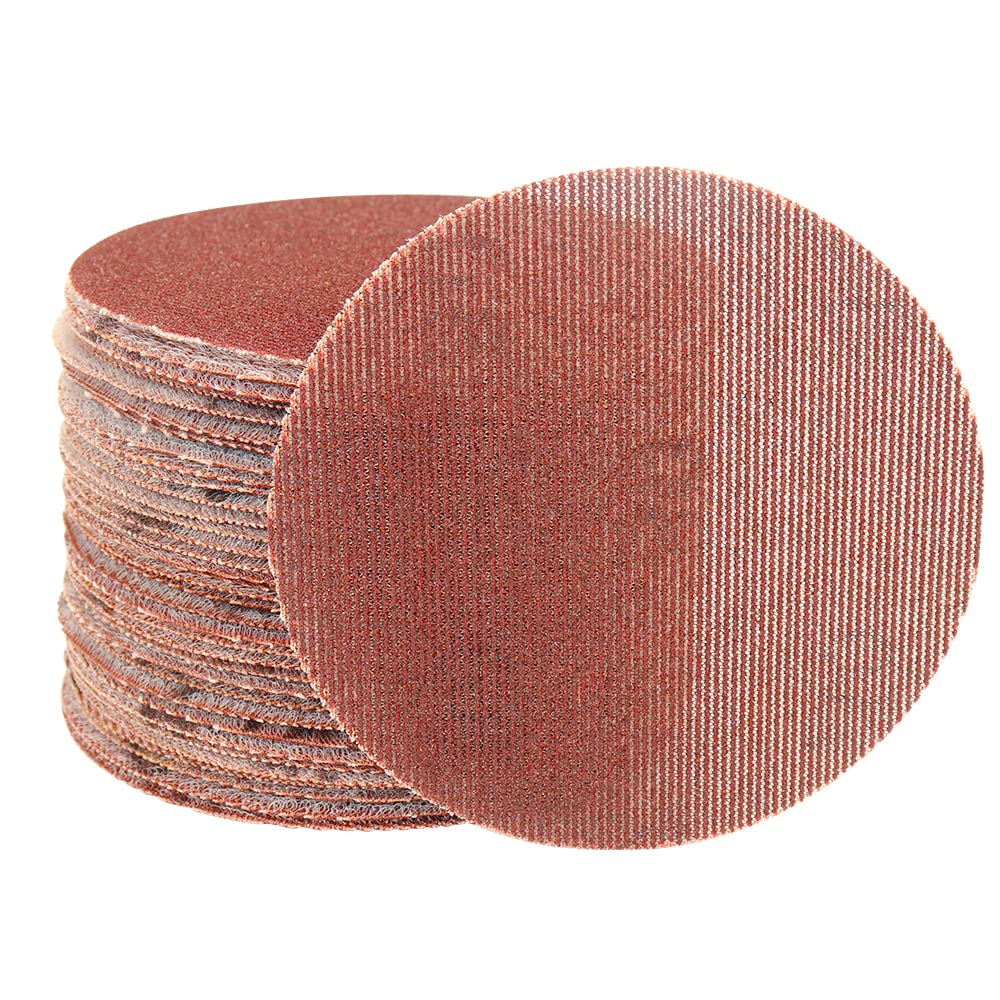 BaiNuo25Pc 5 Inch 125mm Hook & Loop Mesh Sanding Discs 180 Grit Abrasive Dust Free Disc Anti-Blocking Long-Lasting Sharp Grinding Sandpaper for Car Wood Stone