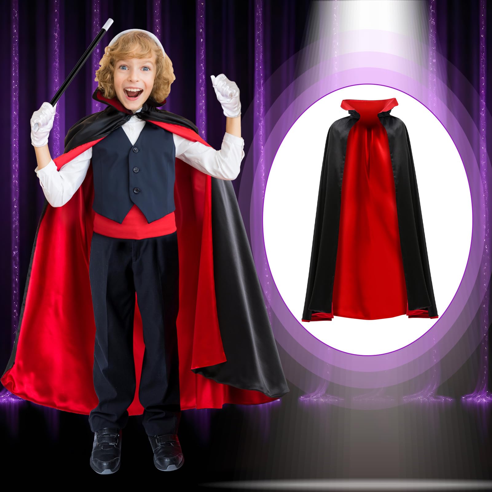 PATIFEED Giochi di Magia per Bambini dai 6 agli 8 Anni, Costume da Mago per Bambini dai 6 ai 7 8 9 10 11 12 Anni