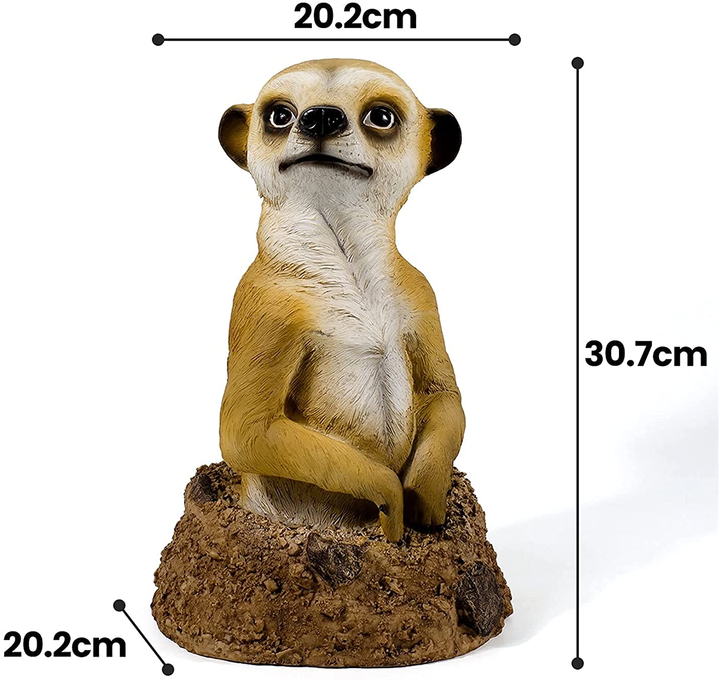 Dekoracja ogrodowa, figurka mangusty, wodoodporna żywica na zewnątrz, figurka zwierząt, dekoracje do ogrodu, na dziedziniec, podwórko