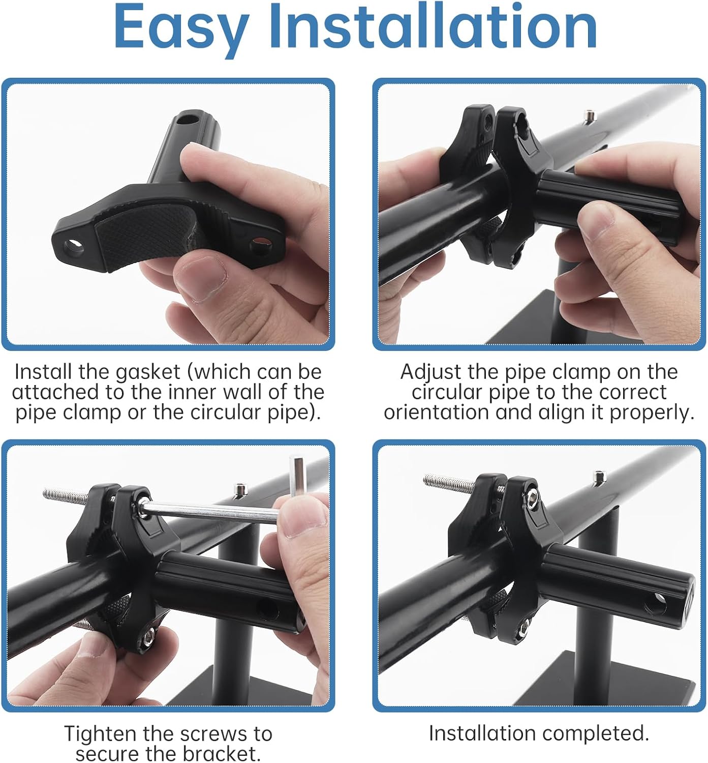 Windance 2pcs Front Fork Lamp Mount Brackets,Headlight Fog Light Auxiliary Mounting Holder,Spotlight Mount Bracket Extension Tube Clamp for Motorcycle