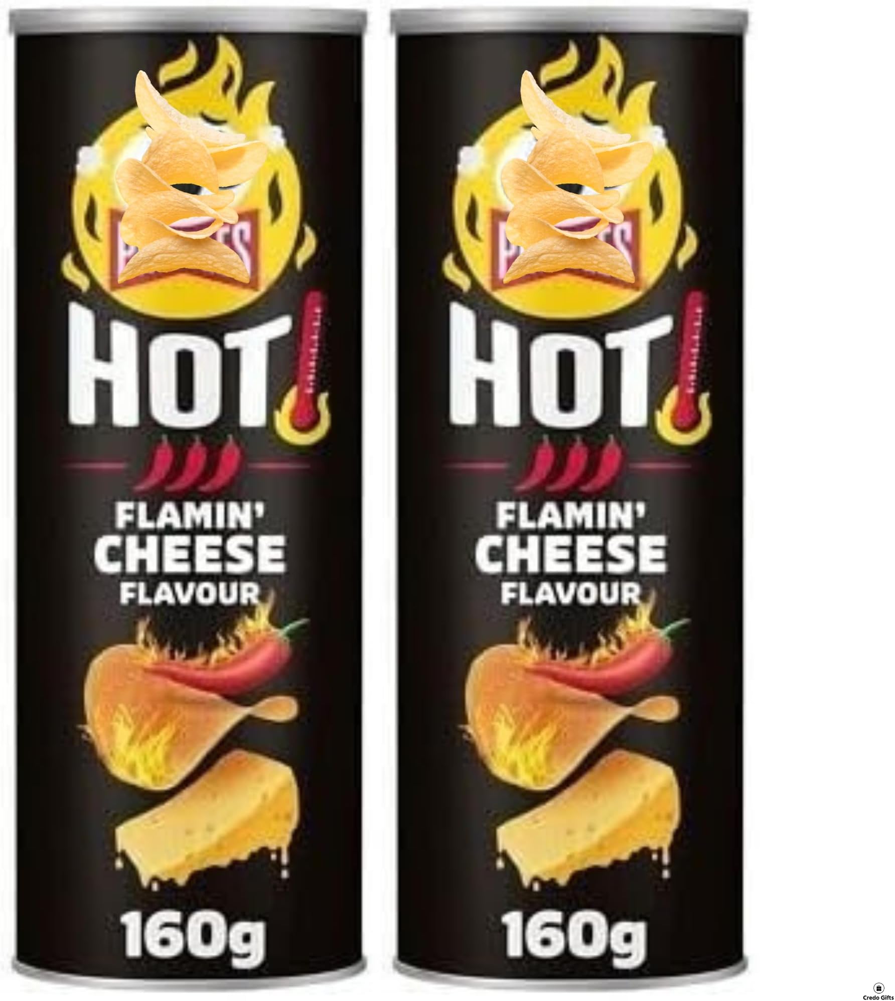 Snack Pack Bundle With Pringles Hot Flamin Cheese 160g (2 Pack)