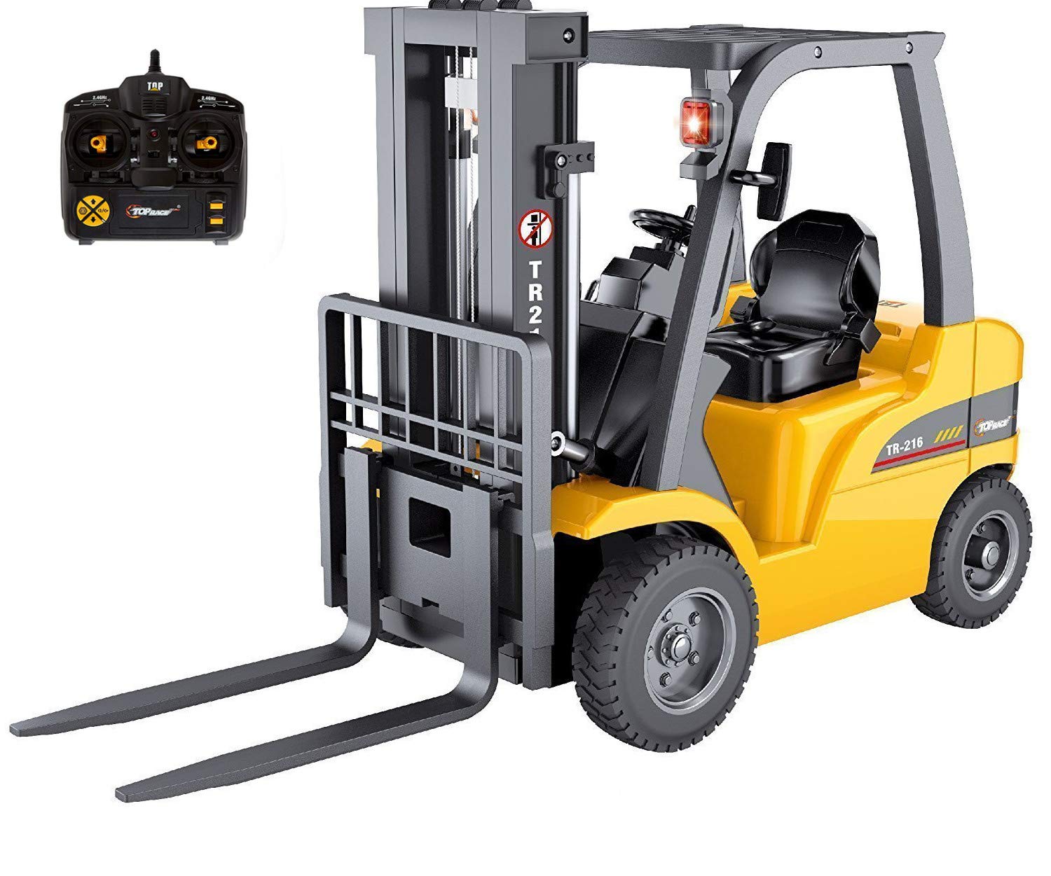 Top Race Jumbo Remote Control Forklift 13 Inch Tall, 8 Channel Full