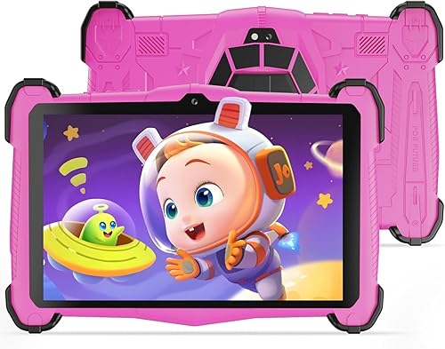 Semeakoko Tableta Android 14 para niños de 7 pulgadas para edades (3-12), Octa-Core, 10G RAM+64GB ROM, WiFi6, Bluetooth 5.0, controles parentales,