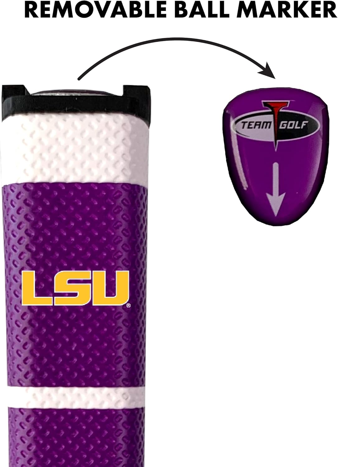 Team Golf NCAA Golf Putter Grip with Removable Gel Top Ball Marker, Durable Wide Grip & Easy to Control