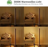 EDISHINE Fa Álló Lámpa LED 18W Dimmelhető Boho Vintage Meleg Fehér 3000K 2