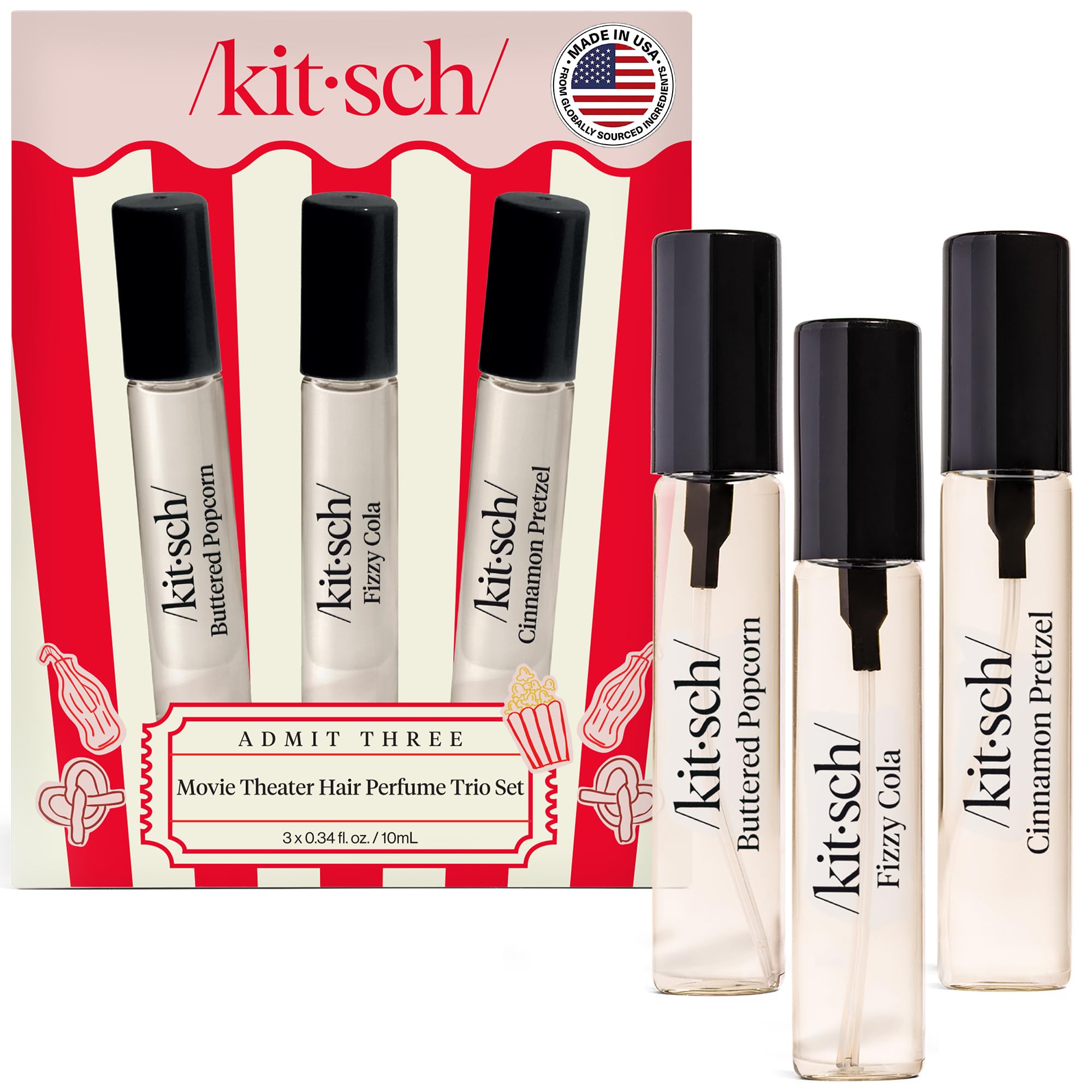 Amazon.com: Kitsch Hair Perfume for Women - Movie Theater Set