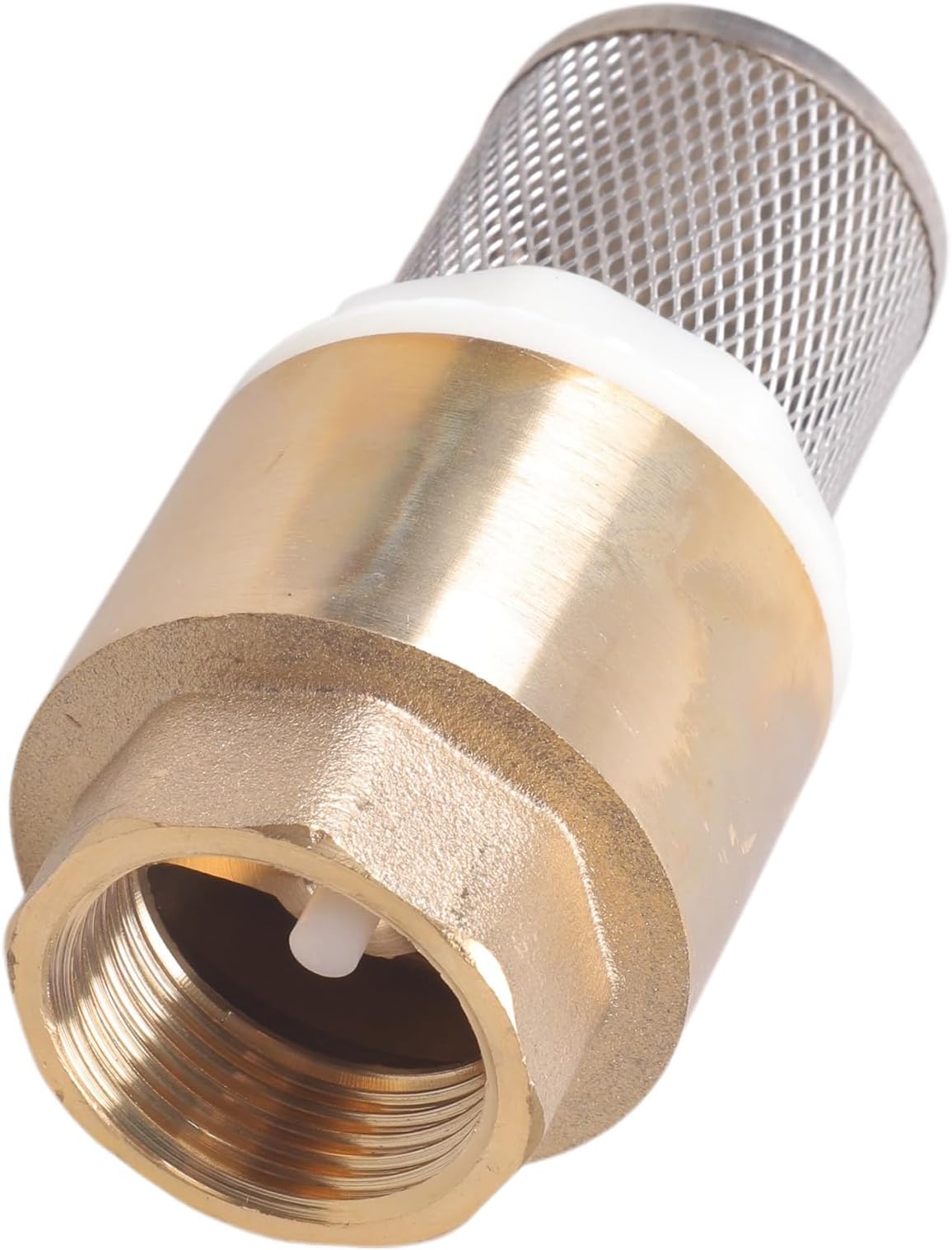 3 / 4inch Brass Foot Valves Internal Thread Bottom Female Check with Strainer Filter Check with Meshes Strainer Filter