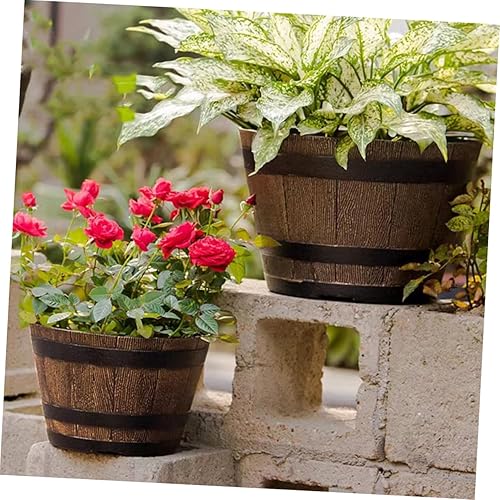 Miniatura 3 de BESTOYARD Maceta de resina para maceta pequeña, extra grande, soporte decorativo para macetas