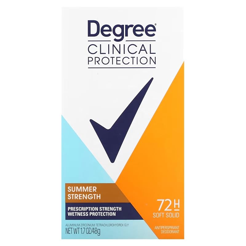 Desodorante antitranspirante Degree Summer Strength, 50 mL, pacote com 2