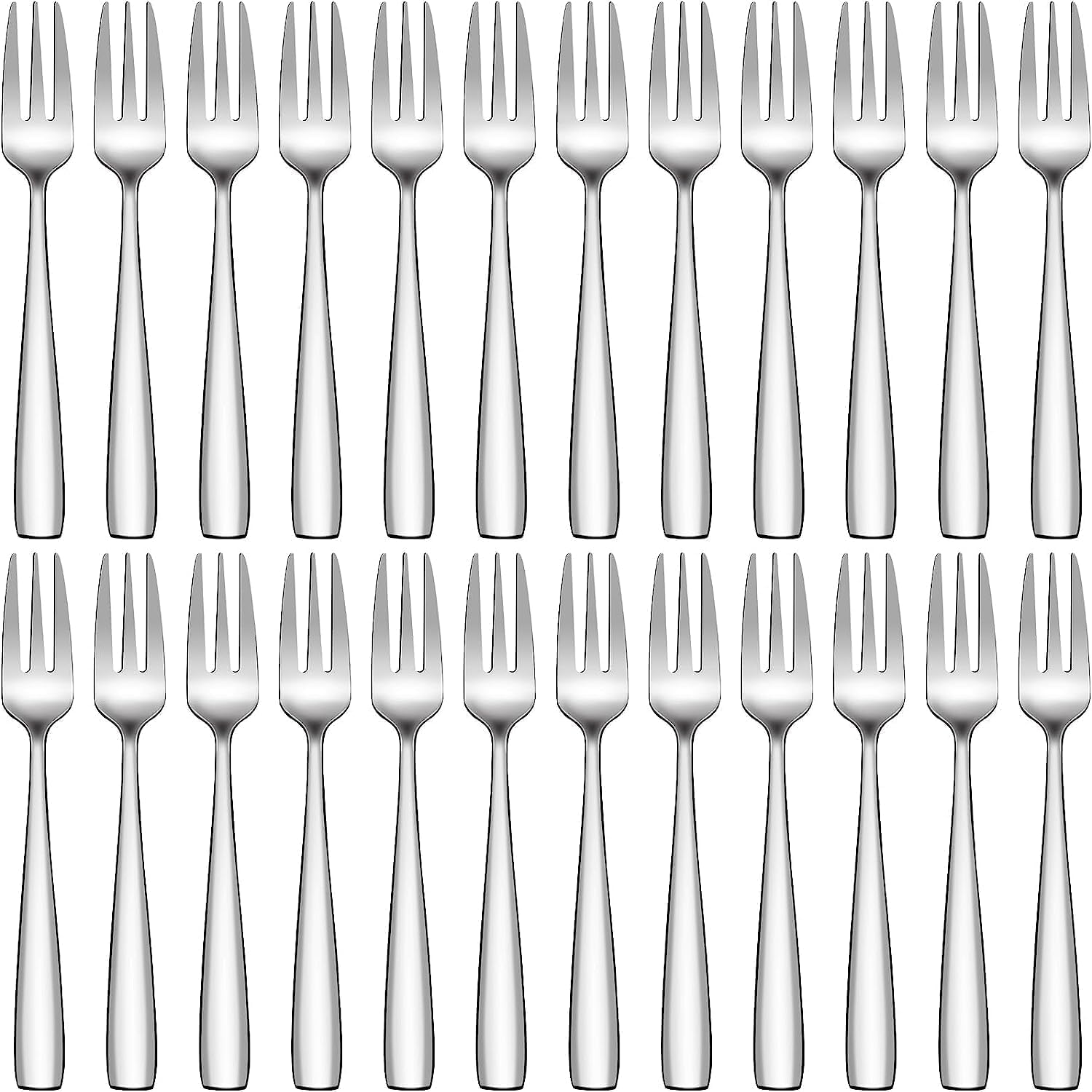 24 Piece Dinner Forks Set, 5.4 Inch Stainless Steel Salad Fork