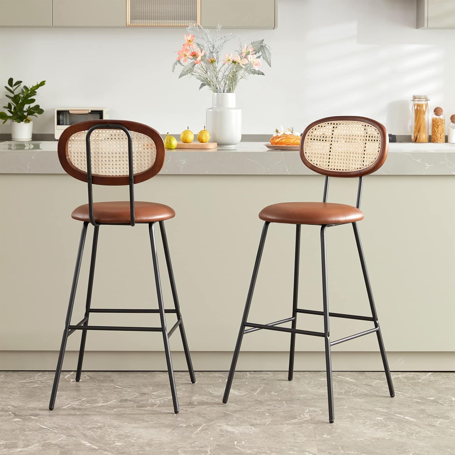 Bar Stools High Chair Bar Stools Set of 2, Modern